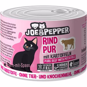Joe Pepper Rind pur Kartoffeln für Katzen 200g