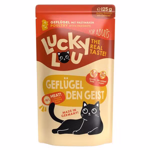 Lucky Lou Adult Geflügel für erwachsene Katzen 16x125g