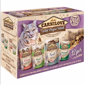 Carnilove Multipack Wild Origin Fillets für Katzen 12x85g
