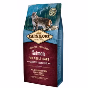 Carnilove Adult Salmon Sensitive Long Hair für Katzen 6kg