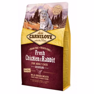 Carnilove Adult Fresh Chicken Rabbit Gourmand für Katzen 2kg