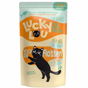 Lucky Lou Adult Geflügel Forelle für Katzen 125g