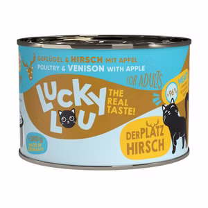 Lucky Lou Adult Geflügel Hirsch getreidefrei für Katzen 200g