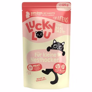 Lucky Lou Kitten Geflügel für junge Katzen 125g