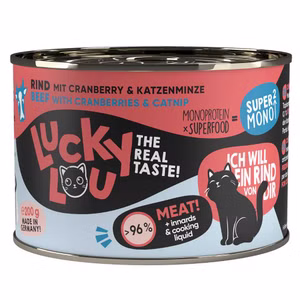 Lucky Lou Super Mono Rind für Katzen 200g