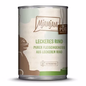 MJAMJAM  leckeres Rind pur für Katzen 6x400g
