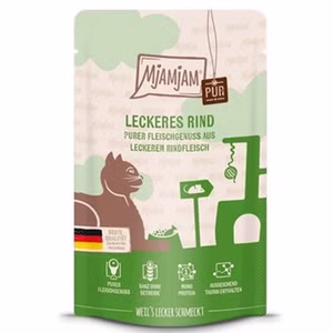 MJAMJAM  leckeres Rind pur für Katzen 125g