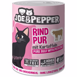 Joe & Pepper Rind Pute für Katzen 200g