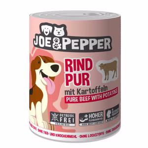 Joe Pepper Rind pur mit Kartoffel für Hunde 400g