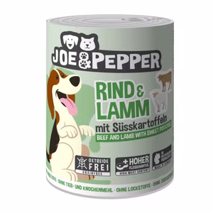Joe & Pepper Rind Lamm mit Süßkartoffeln für Hunde 400g
