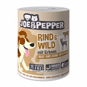 Joe & Pepper Rind Wild mit Erbsen für Hunde 400g