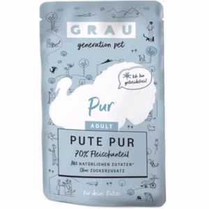Grau Schlemmerhappen Pute pur für Katzen 125g