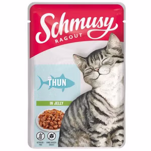 Schmusy Ragout Thunfisch in Jelly Pouchbeutel für Katzen 100g