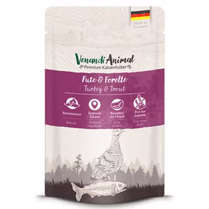 Venandi Animal Pute Forelle für Katzen 12x125g 12x125g