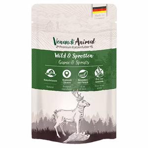 Venandi Animal Wild und Sprotten für Katzen 24x800g 24x800g