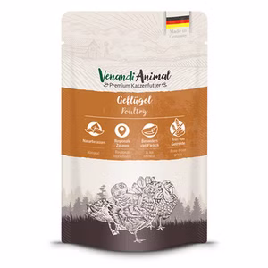 Venandi Animal Geflügel für Katzen 125g 125g