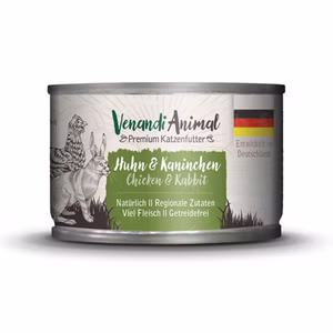 Venandi Animal Huhn Kaninchen Katzenfutter 200g