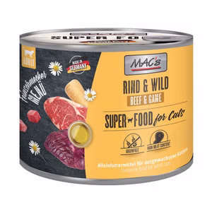 MACs Feinschmeckermenü Rind Wild für Katzen 200g