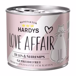 Hardys Love Affair Huhn Shrimps Katzenfutter 200g