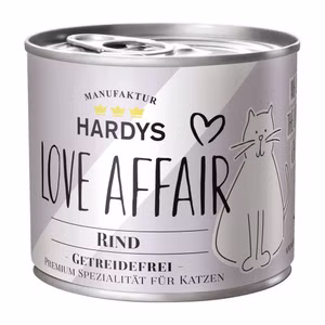 Hardys Love Affair Rind Katzenfutter 6x200g