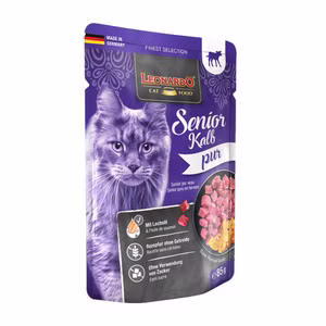 Leonardo Senior Kalb Nassfutter für ältere Katzen 85g