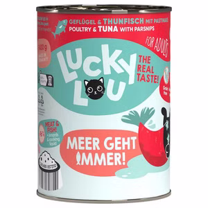 Lucky Lou Adult Geflügel Thunfisch für Katzen 6x400g