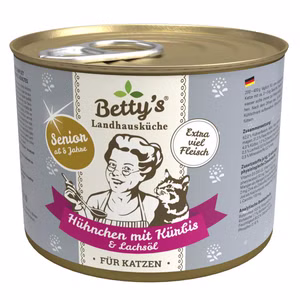 Bettys Landhausküche Senior Hühnchen mit Kürbis und Lachsöl 200g