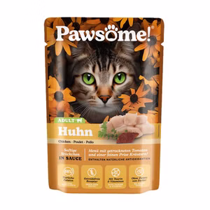 Pawsome Adult Huhn für Katzen 85g