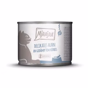 MJAMJAM delikates Huhn an gedämpftem Kürbis für Katzen
 200g