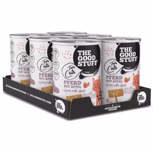 THE GOODSTUFF Pferd Apfel für Katzen 6x400g