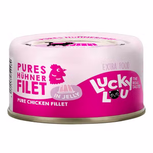 Lucky Lou Extrafood Hühnchenfilet in Jelly für Katzen 70g Dose