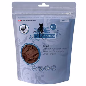 catz finefood Meatz Nr 17 Strauss Leckerchen für Katzen 3x45g