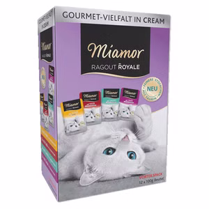 Miamor Ragout Royale Cream Vielfalt Multibox 12x100g 