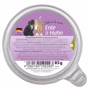 GranataPet Filet à la carte Ente Huhn 85g