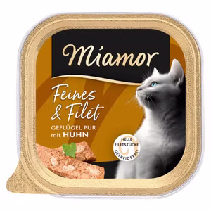 Miamor Feine Filets Geflügel Pur & Huhn Schale 100g 