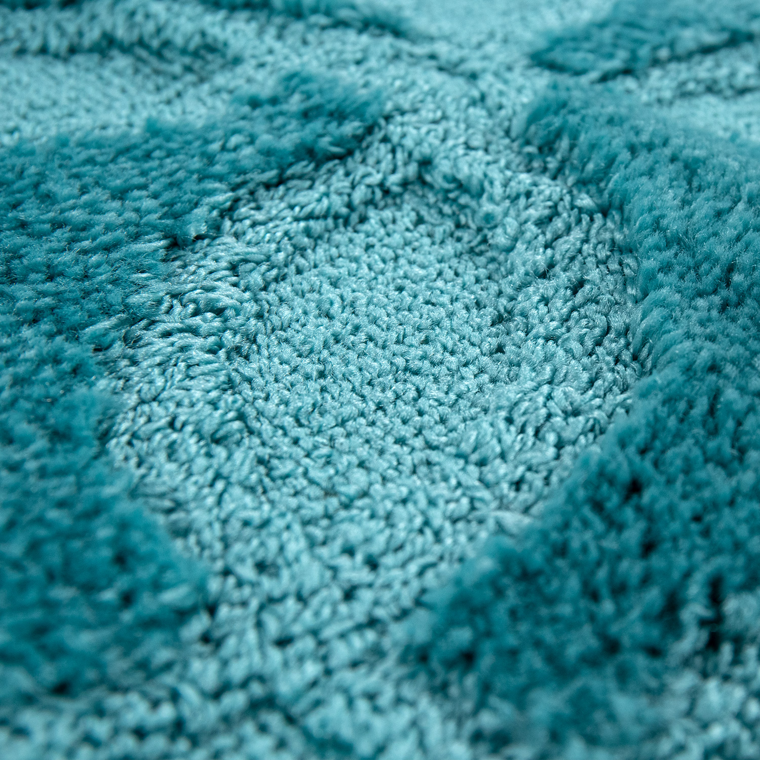 Badematte, Kurzflor-Teppich Für Badezimmer Einfarbig Kreis-Muster, In