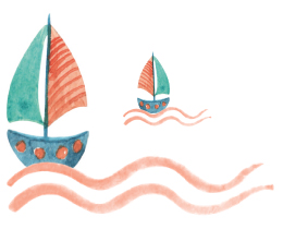 Zeichnung von Booten