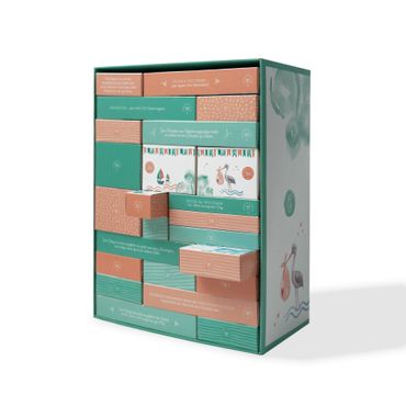 Schwangerschaftskalender/ Countdown-Box (Geschenke für 24 Schwangerschaftswochen)