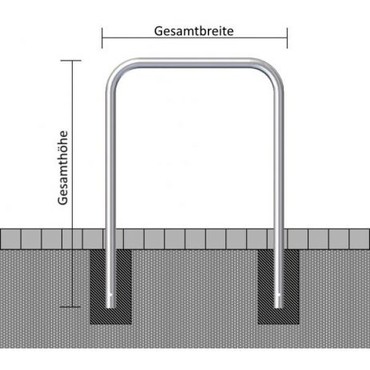  Abweisebügel aus Stahlrohr Ø 60 x 2,5 mm (465_07)  