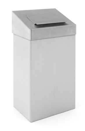  Shell Bin Tritt-Mülleimer 6 Liter, EKO, VB 921806, Matt Edelstahl  