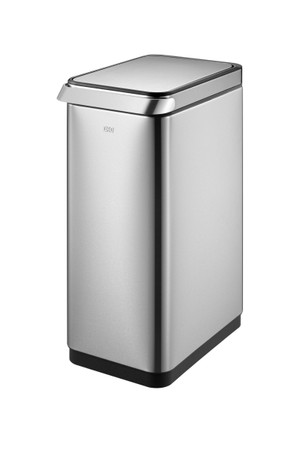  X-Cube recycling Tritt-Mülleimer 20+20 Liter, EKO, VB 936840, Matt Edelstahl  