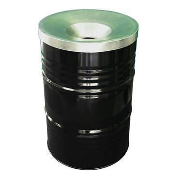  Das BinBin mit flammhemmendem Deckel 200 Liter, VB 070901, Schwarz  