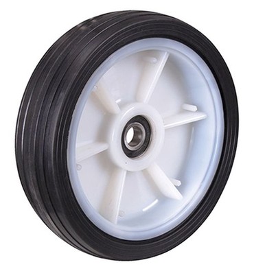  Vollgummirad 260x65 mm schwarz Reifen Gummirolle Vollgummirolle  