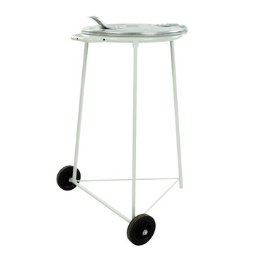  Mobiles Beutelhaltergestell mit verzinktem Deckel  