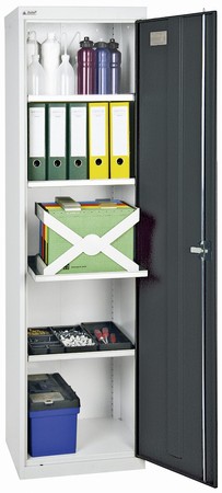  Werkzeug- und Materialschrank Serie 2000, 7035/7016, 4 Fachböden  