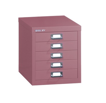  Bisley MultiDrawer™, 12er Serie, 5 Schubladen à H 51 mm, DIN A4, Farbe: pink  