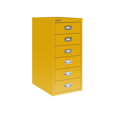  Bisley MultiDrawer™, 29er Serie, DIN A4, 6 Schubladen, Farbe sunflower  