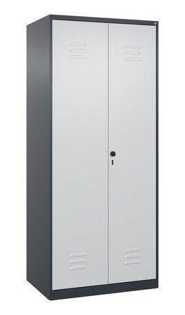  C+P Wäsche-Spind Classic PLUS, 2 Abteile, 1850x800x500mm, 7016/7035  