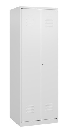  C+P Schwarz-Weiß-Spind Classic PLUS, 2 Abteile, 1700x600x500mm, 9016/9016  