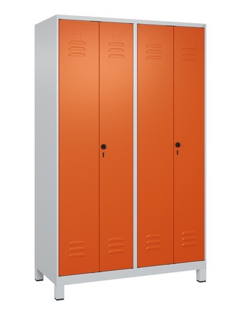  C+P PSA Doppel-Spind Classic PLUS, Füße, 4 Abteile, 1950x1200x500mm, 7035/2004  